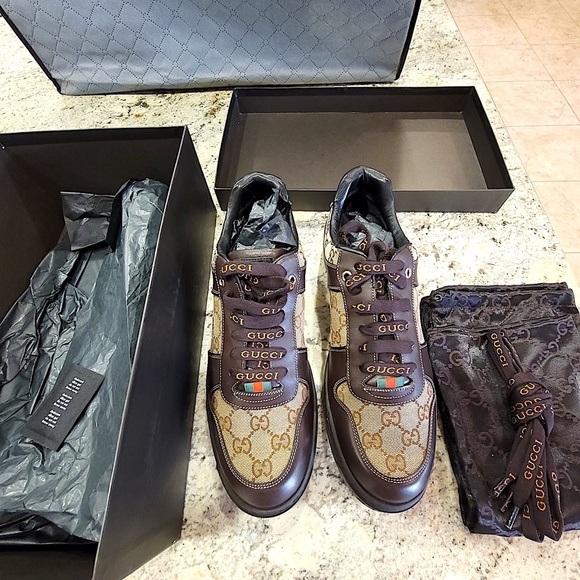 Eclusive & Rare and Desirable Classic Sneakers New, Never Used 7.5(G) Gucci Size - Picture 2 of 14